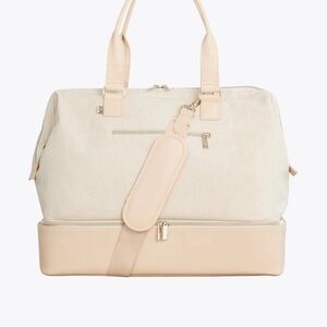 BEIS Cream and Tan Travel Bag